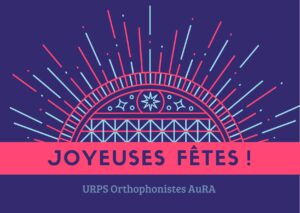 Carte de Vœux URPS Orthophonistes AuRA 2021 réalisée avec Canva